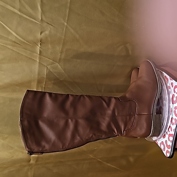 B Style & Co Boots New w/o tags Graciee brown calf back zip sz 9.5 - Picture 6 of 12